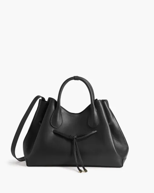 Hovedbilde Maris Tote Bag Leather Black Flattered