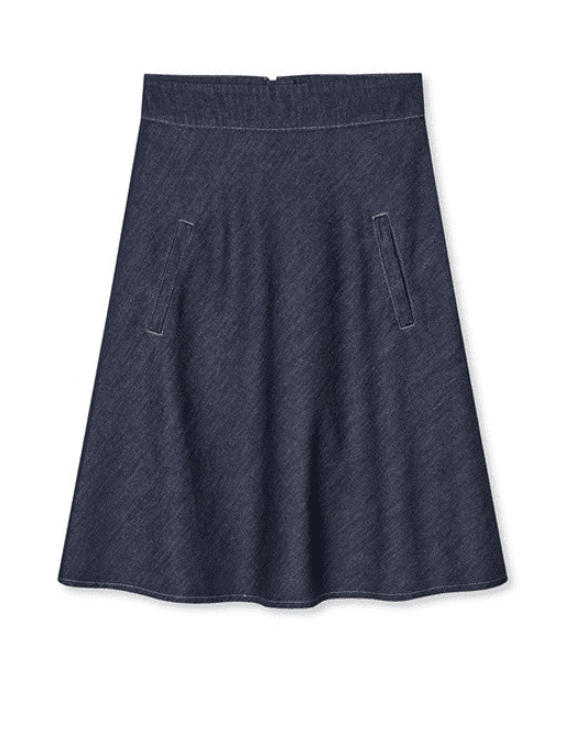 Hovedbilde Cosy Denim Stelly Skirt Dark Indigo Mads Nørgaard