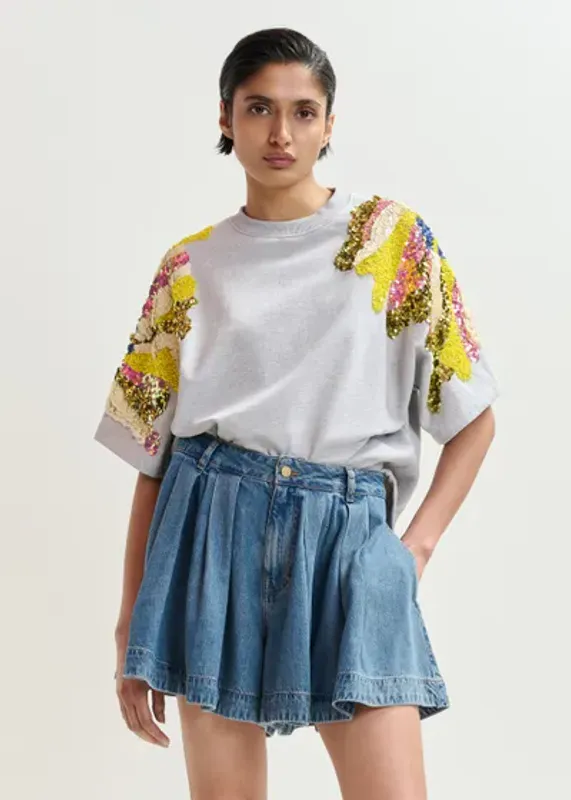 Jadda Embroidered Sweatshirt Essentiel Antwerp