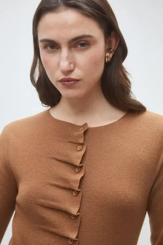 Gilet Gamira Camel Suncoo Paris