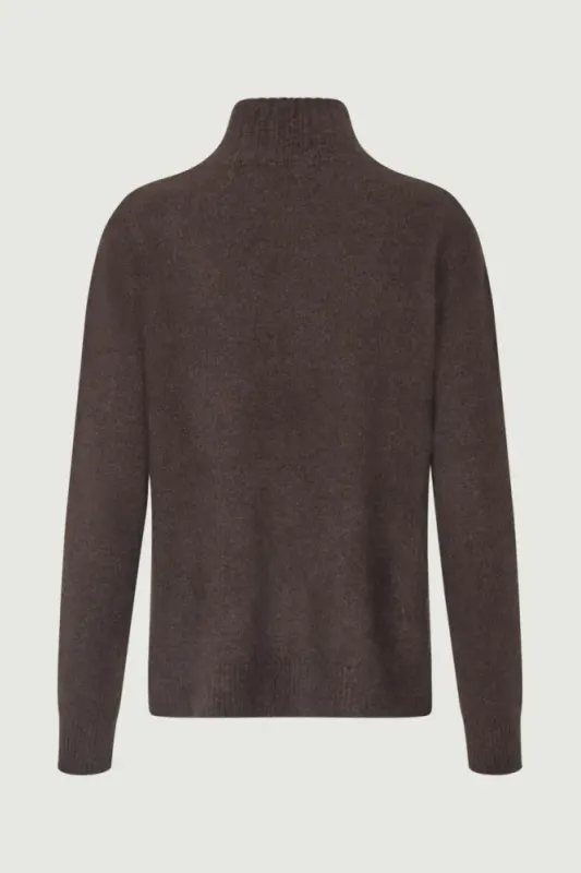 Jade Knit Sweater Espresso Brown