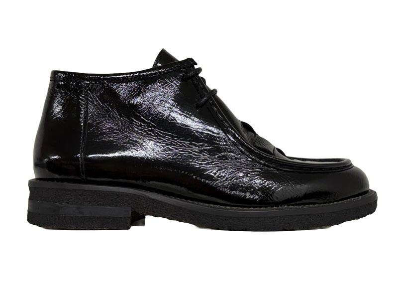 A9091 Black Naplack Snøresko Billi Bi