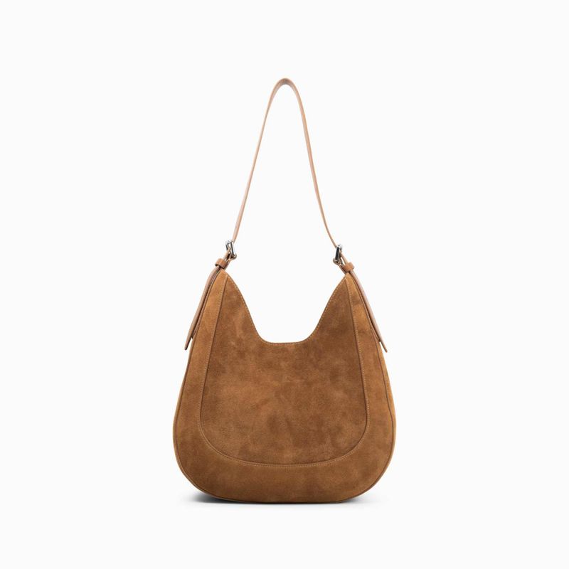 Sling Sac Suede Cognac Shoulder Bag Jim Rickey