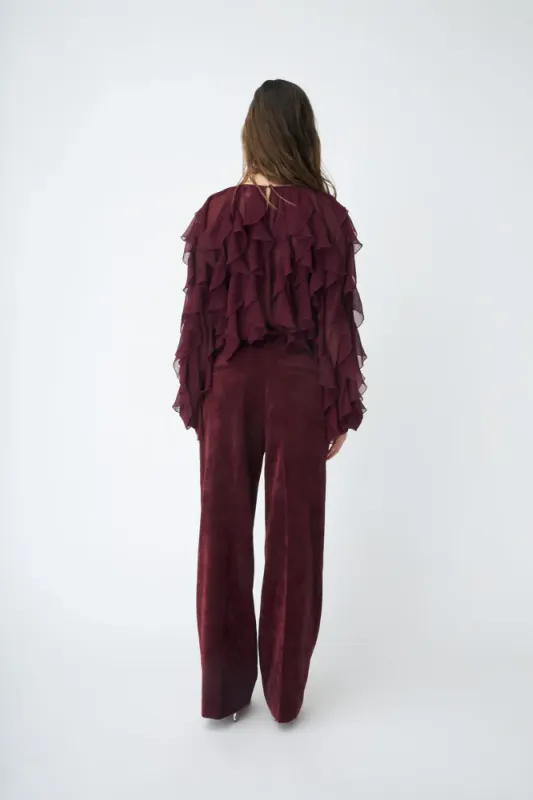 Mancycras Pants Cabernet Cras