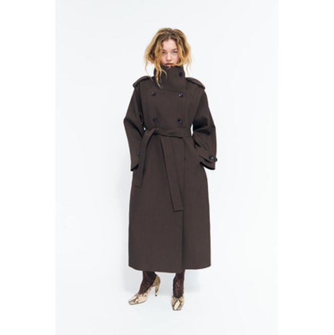 Hovedbilde Leonoracras Trenchcoat Dark Brown Cras