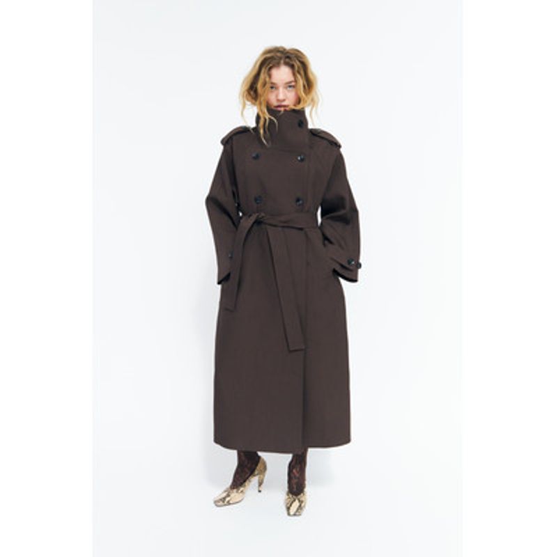 Leonoracras Trenchcoat Dark Brown Cras