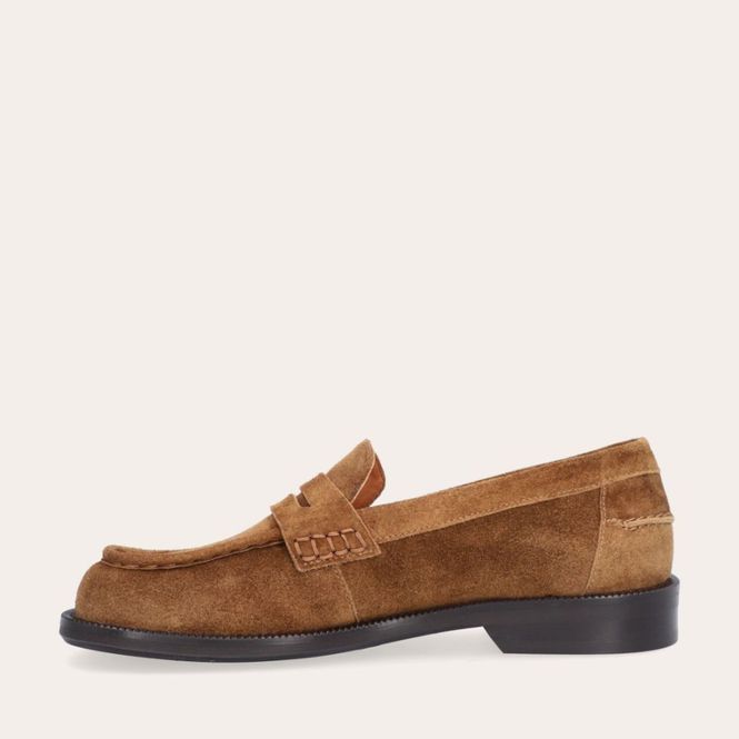 Hovedbilde A9010 Tabac Babysilk Suede 555 Loafer Billi Bi