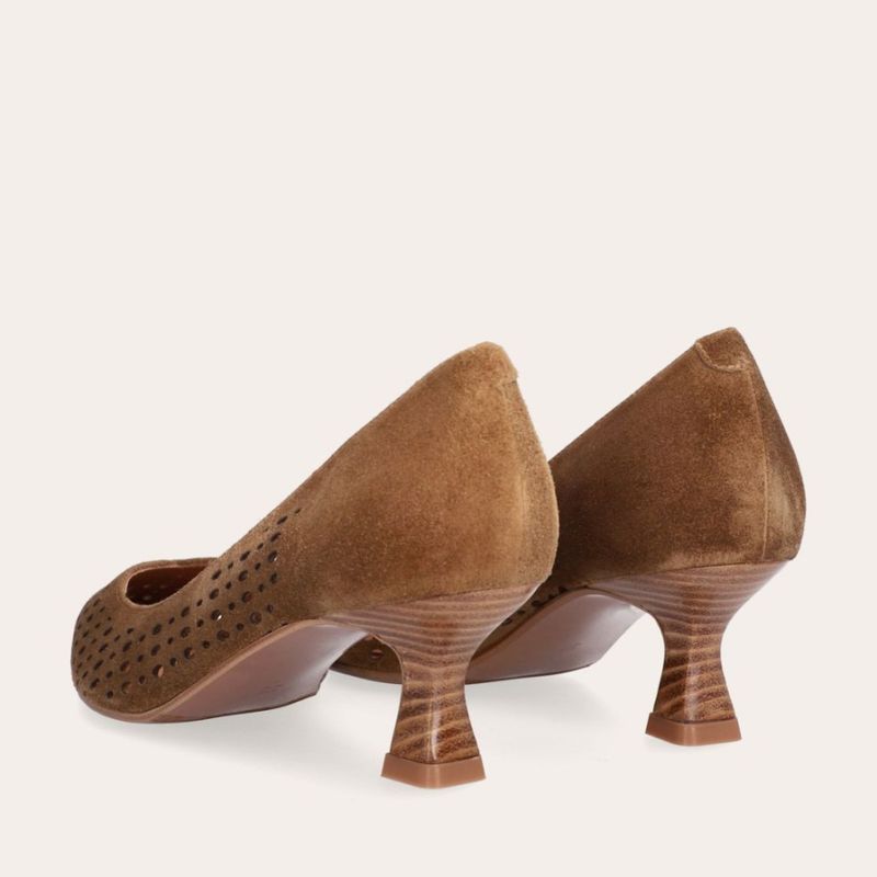 A9458 Tabac babysilk Suede Brown Pumps Billi Bi