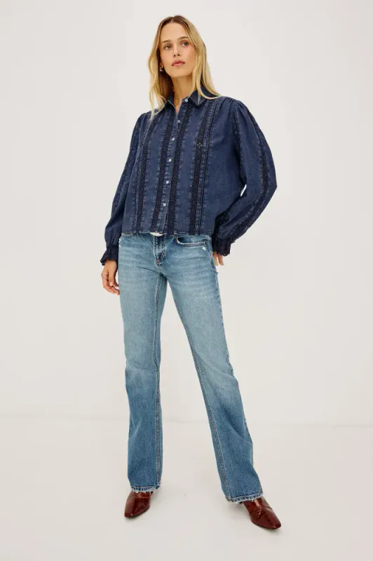 Rowen Blouse Classic Blue Rails