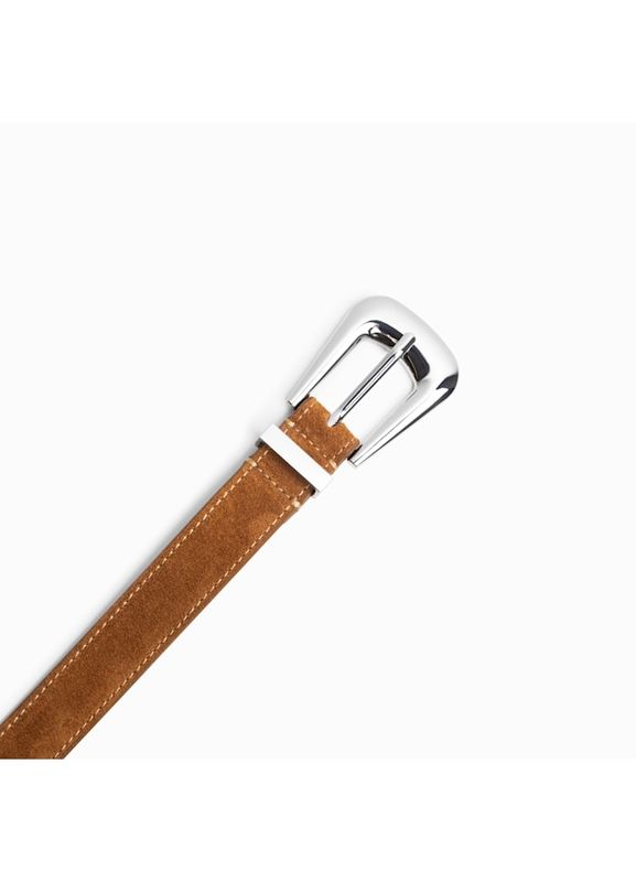 Glam Western Belt Suede Cognac Jim Rickey