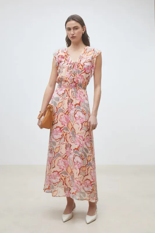 Cali Midi Dress Blush Suncoo Paris