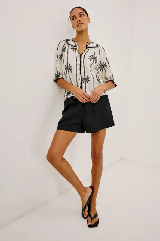 Belina Shirt Embroidered Palms Rails