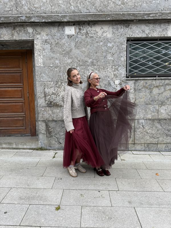 Langt Tyllskjørt Bordaux From Paris With Love 