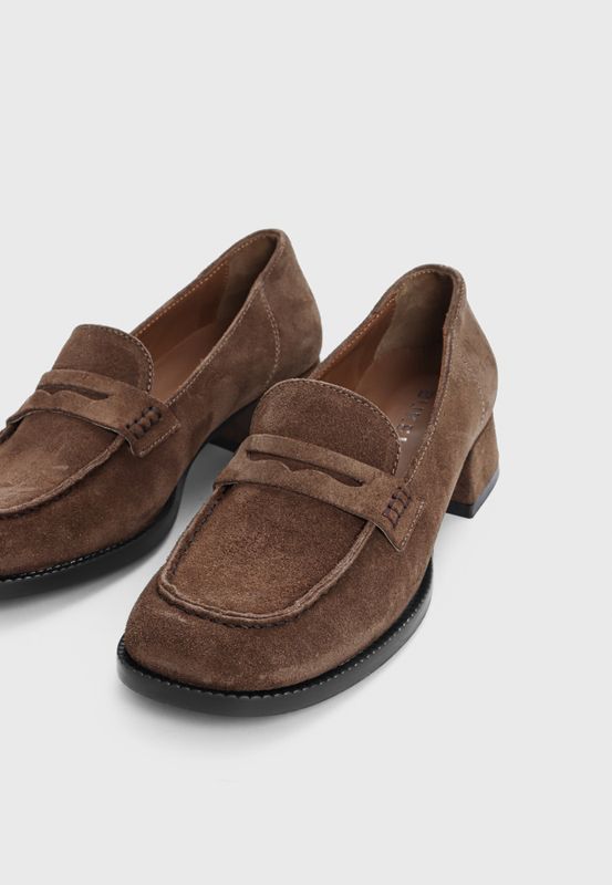 York Loafer Taupe Suede Bukela