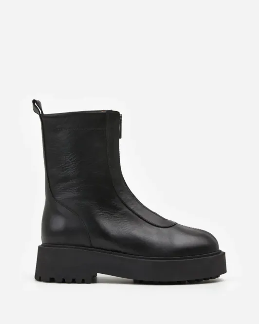 Hovedbilde Alma Black Leather Boots Flattered